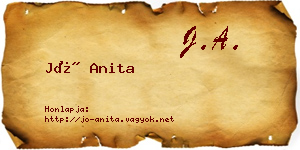 Jó Anita névjegykártya